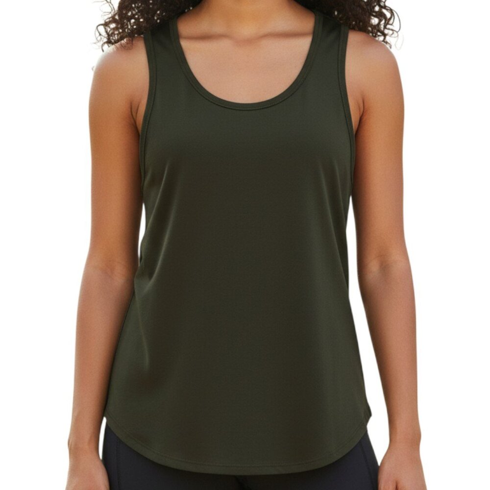 LULULEMON Green Sleeveless Round Neck Workout Top Yoga Pilates - Medium